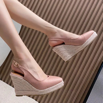 Fashion High Heels Women Party Shoes Super High Wedges Shoes Brand Modern Women Pumps Wedge Heel 10cm Plus Size 41 D138
