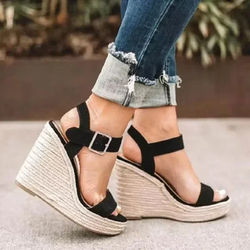 Women Leisure Wedges Heeled Wedge Heel Serpentine Sandals Summer New Sandals Party Platform High Heels Shoes Sandalias Mujer
