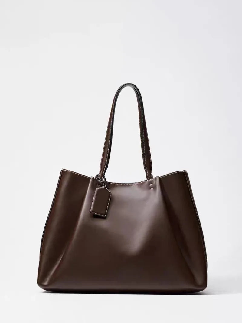 Fashion Ruched Women big Handbags Designer PU Leather Shoulder Bag High Quality Crossbody Bags Women Bucket Bag Female Clutch