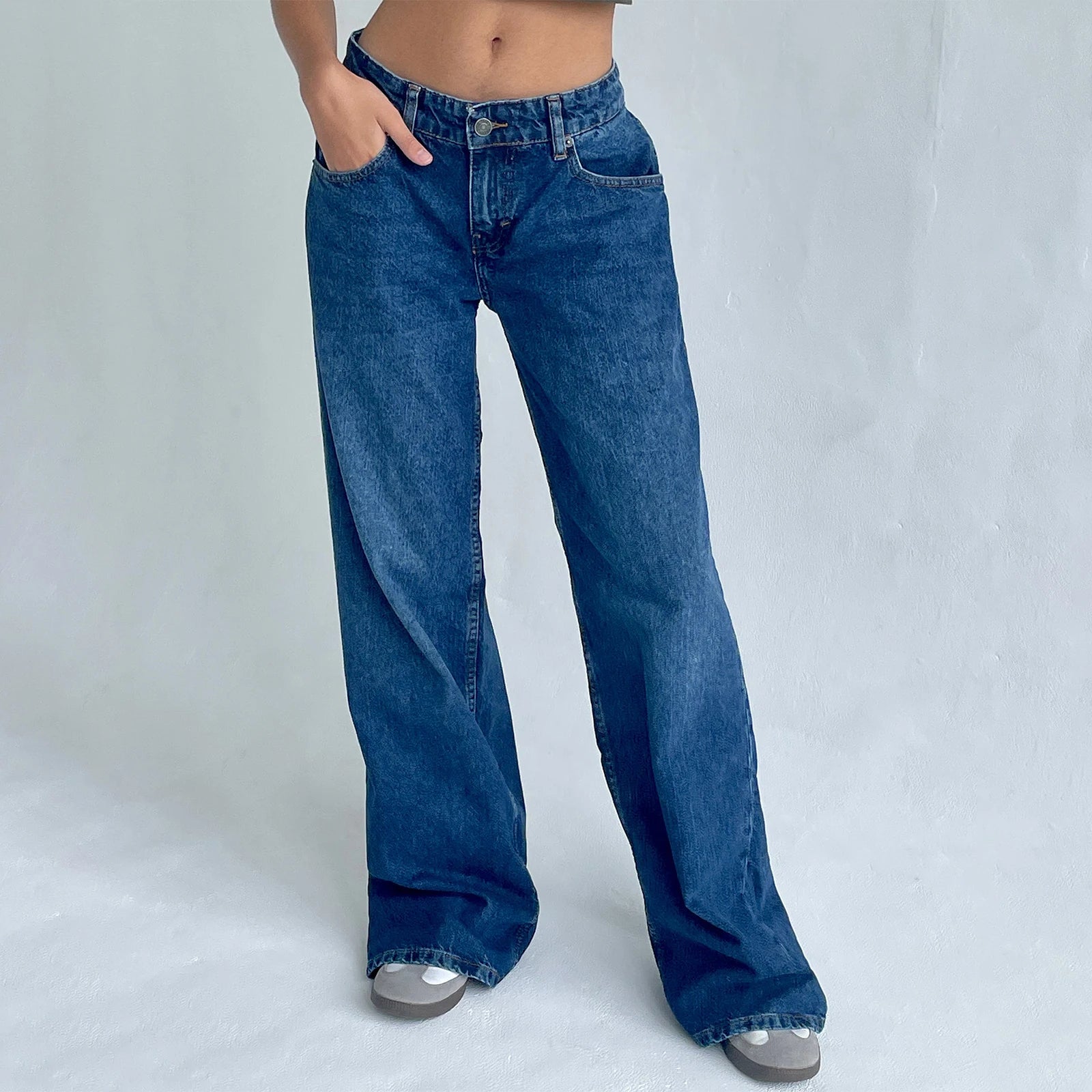 Y2K Baggy Low-Rise Straight Leg Jeans
